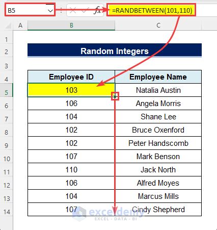 How to Use RANDBETWEEN Function in Excel: 5 Ideal .